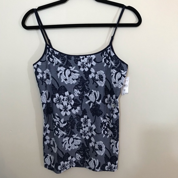 LOFT Tops - NWT LOFT women’s medium blue floral tapestry cami